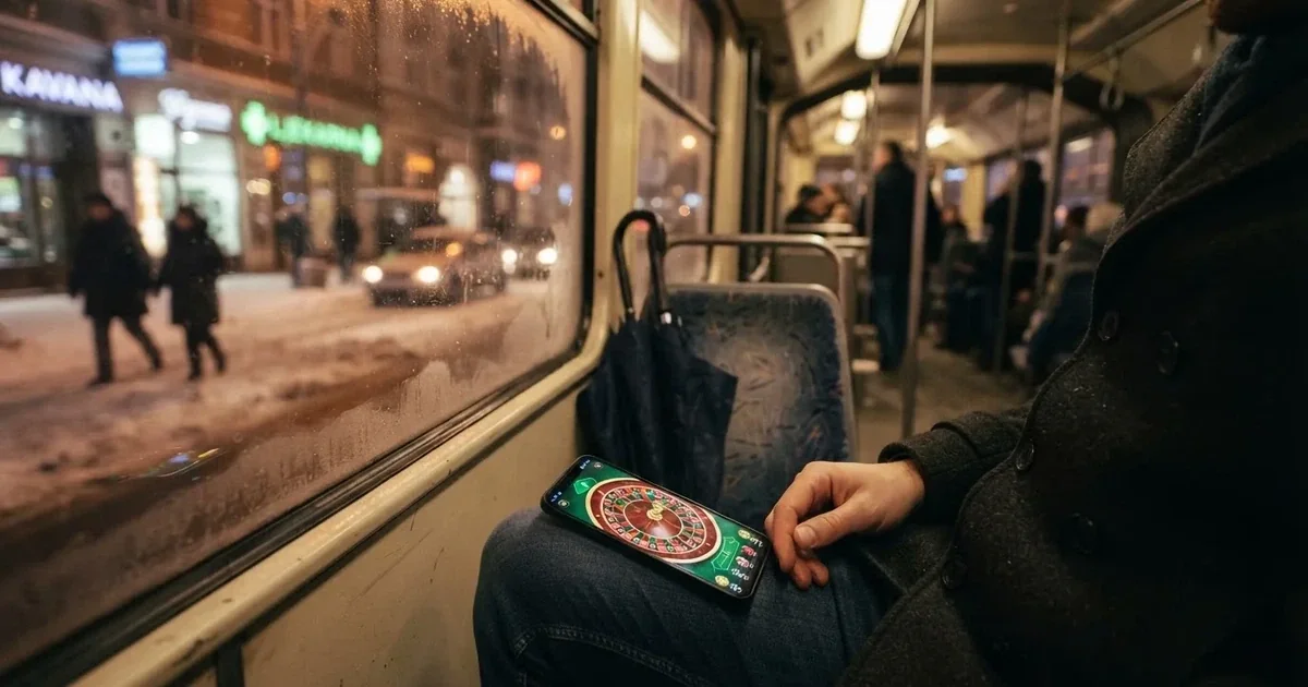 Mobitel u ruci u zagrebačkom tramvaju jedne zimske večeri — casina za android u hrvatskoj