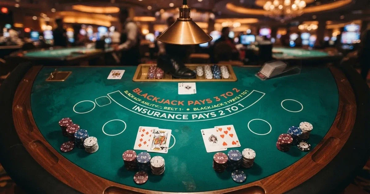 Osvijetljen stol za igru s kartama, snimljen odozgo — casino igre u hrvatskoj